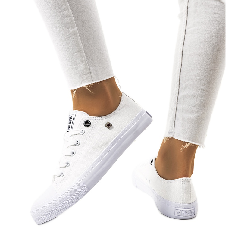 Naisten valkoiset tennarit Big Star AA274010 valkoinen