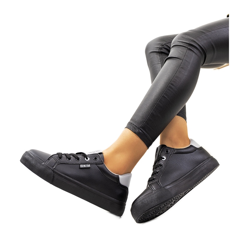 Naisten mustat tennarit Big Star EE274314