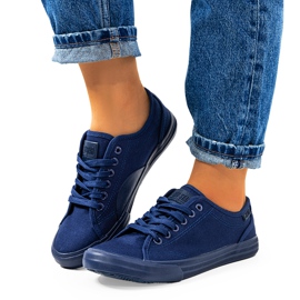 Big Star laivastonsiniset naisten tennarit JJ274067 sininen