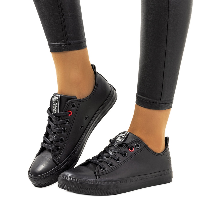 Naisten mustat tennarit Big Star JJ274006