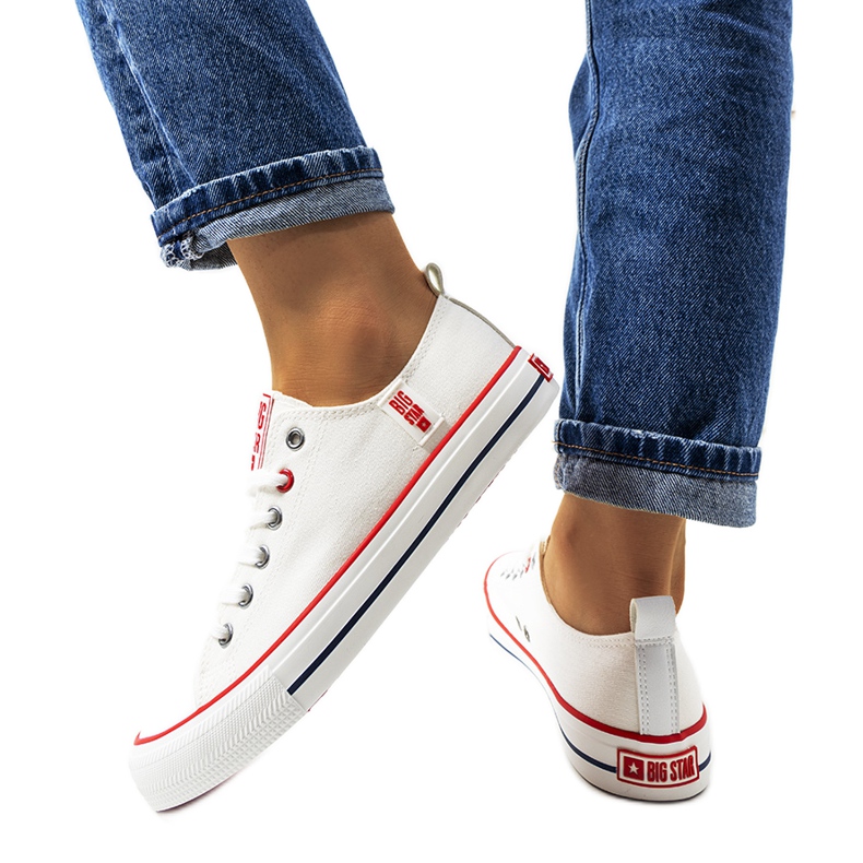 Klassiset valkoiset tennarit Big Star JJ274123 valkoinen