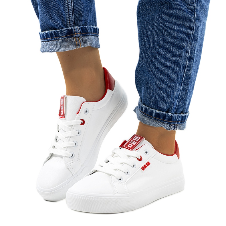 Naisten valkoiset tennarit Big Star EE274311 valkoinen