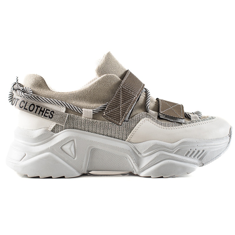 TRENDI Velcro -muoti lenkkarit harmaa