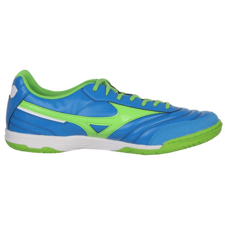 Mizuno Morelia Sala Classic M Q1GA210230 jalkapallokengät valkoinen, sininen, vihreä sininen