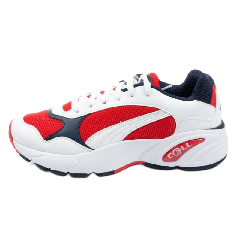 Puma Cell Viper Running M 369505 03 valkoinen punainen