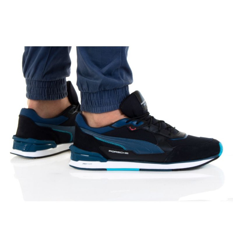 Puma Pl Low Racer M 306880 01 musta sininen