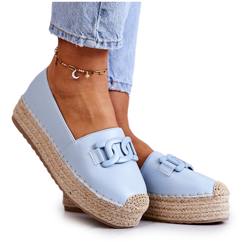 FB2 Klassiset espadrillit Blue Julianne -alustalla sininen