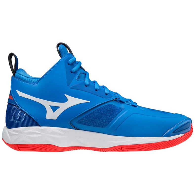 Mizuno Wave Momentum 2 Mid M V1GA211724 lentopallokengät sininen sininen