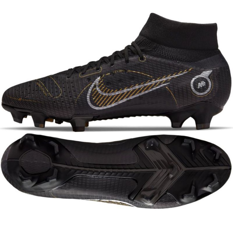 Nike Mercurial Superfly 8 Pro Fg M DJ2848 007 jalkapallokengät musta musta