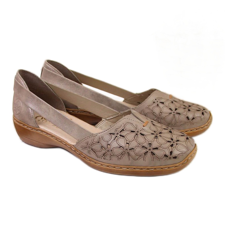 Harjakatkoiset kengät W Rieker 41356 beige