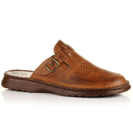 Mukavat tossut Łukbut M LUK 951B ruskea Mukavat tossut Łukbut M LUK 951B ruskea