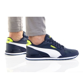 Puma St Runner V3 Nl Jr 384901 02 tummansininen