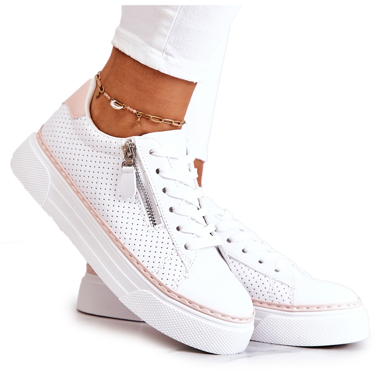 FB2 Urheilukengät valkoisen ja vaaleanpunaisen Louisin alustalla valkoinen vaaleanpunainen