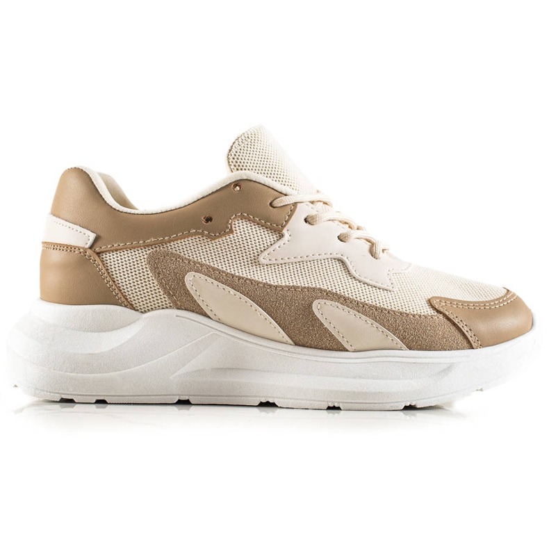 Ideal Shoes Klassiset lenkkarit beige ruskea