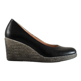 W. Potocki Classic Pumps On Wedge Potocki musta