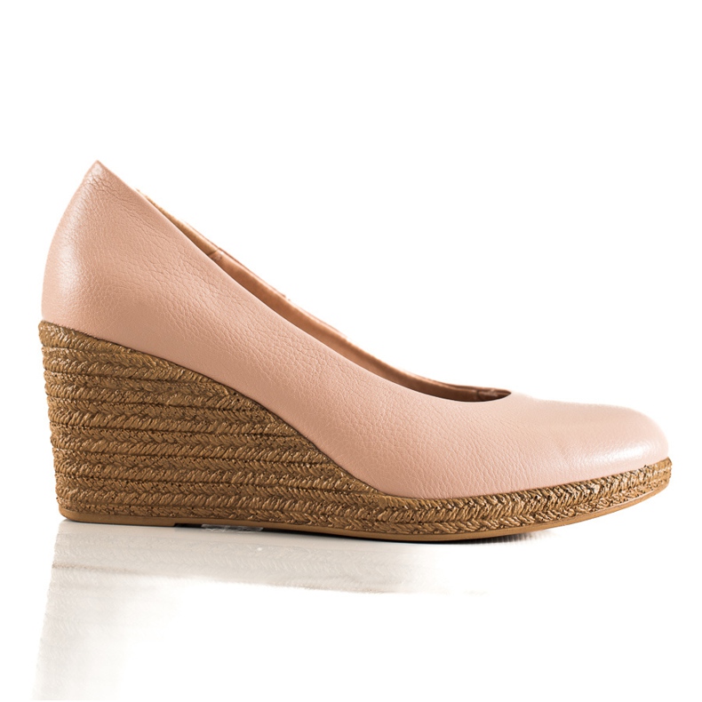 W. Potocki Classic Pumps On Wedge Potocki beige
