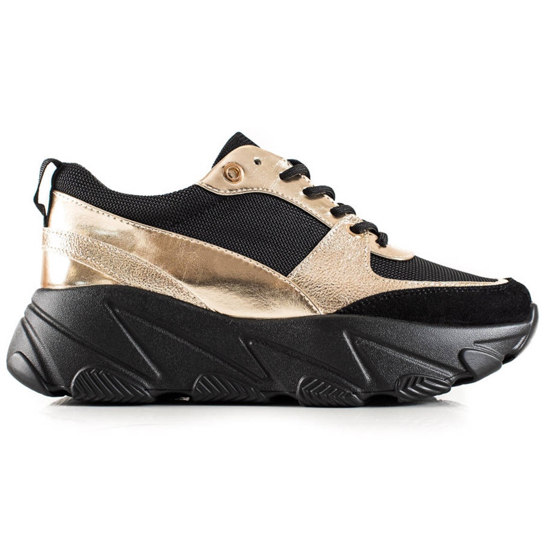 W. Potocki Potocki mustat ja kultaiset tennarit kultainen