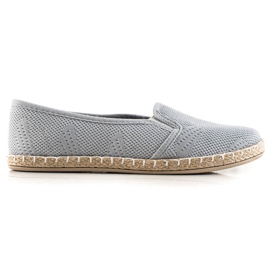 TRENDI Rento Slipony Espadrilles harmaa