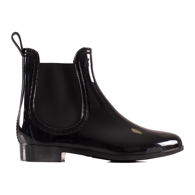 TRENDI Lakattu galoshes musta