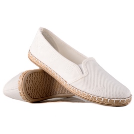 TRENDI Rento Slipony Espadrilles valkoinen