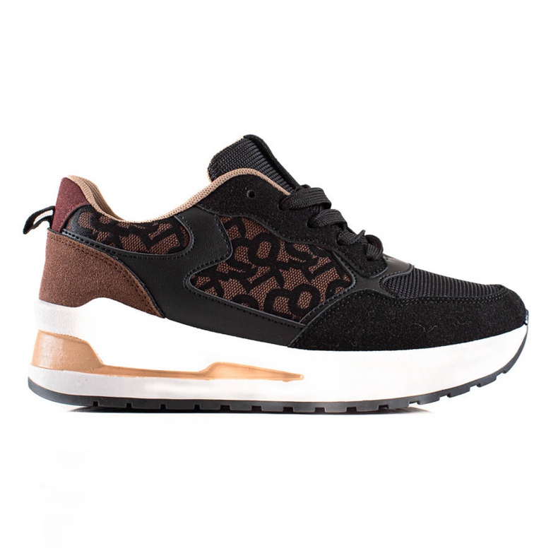 TRENDI Tyylikkäät lenkkarit lavalla ruskea musta