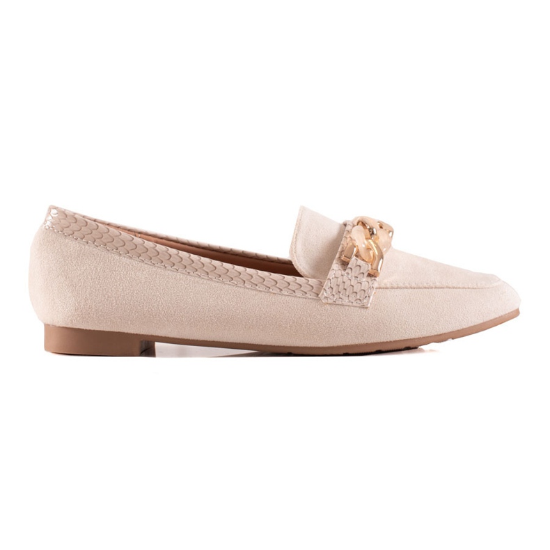 Small Swan Tyylikkäät kermanväriset loaferit beige