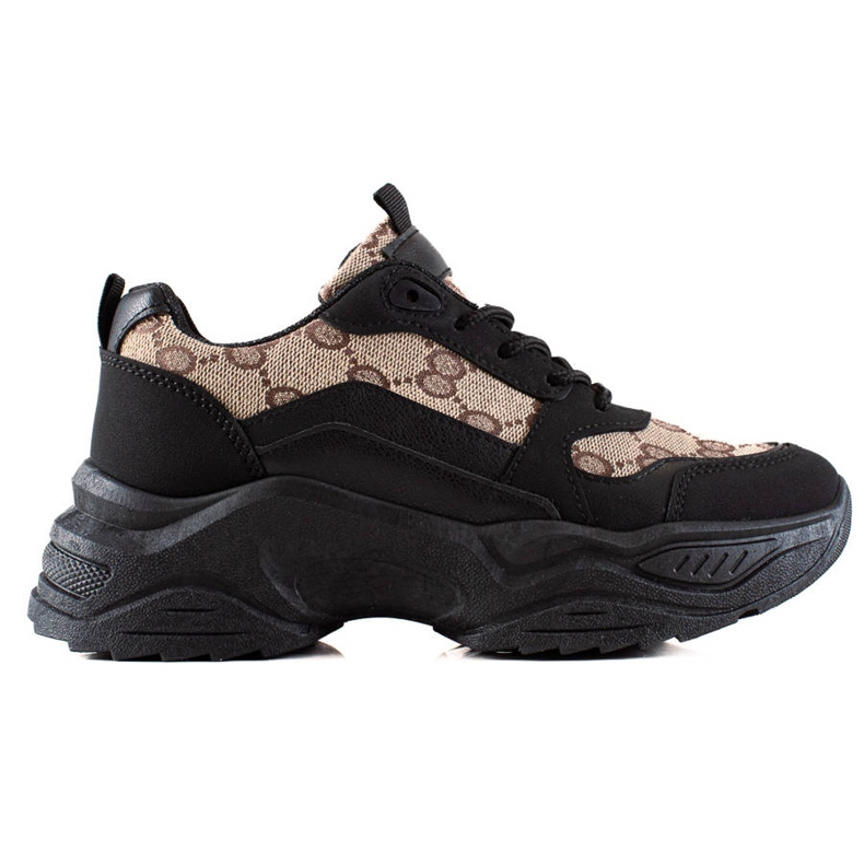 Seastar Mustat lenkkarit kuvioilla beige ruskea