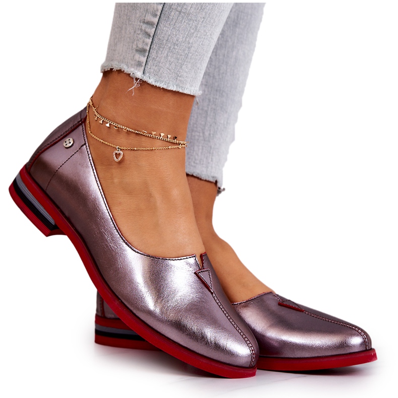 Nahkakengät Maciejka Silver 05035-42 monivärinen hopea