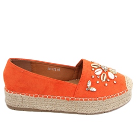 Manami Orange espadrillit simpukankuorilla oranssi Manami Orange espadrillit simpukankuorilla oranssi