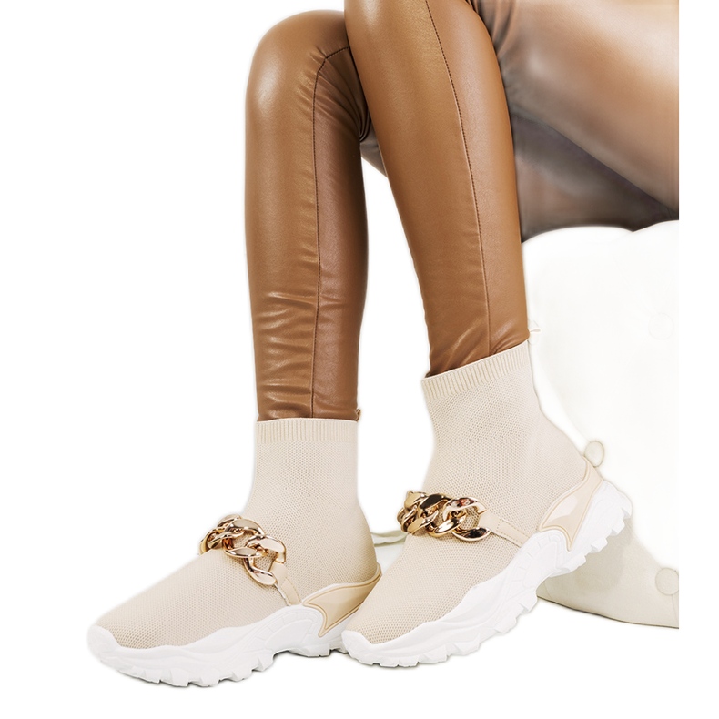 Hurtado beigen korkeat lenkkarit