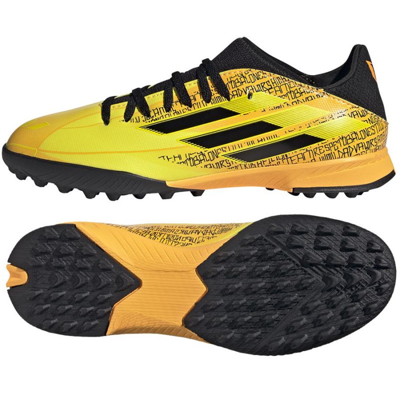 Adidas X Speedflow Messi.3 Tf Jr GW7424 jalkapallokengät keltainen