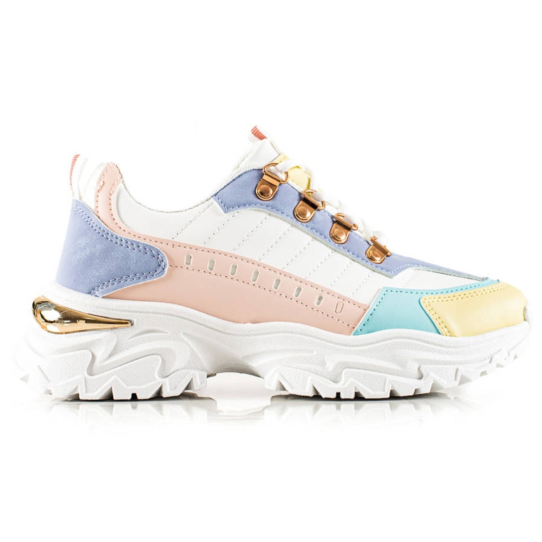 TRENDI Tyylikkäät värikkäät lenkkarit valkoinen monivärinen