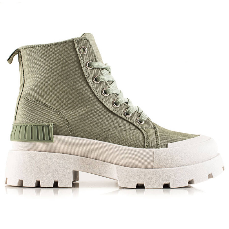 Seastar Muodikkaat korkeat tennarit alustalla vihreä