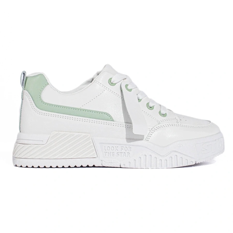 TRENDI Tennarit, joissa on Eco -nahkaa valkoinen