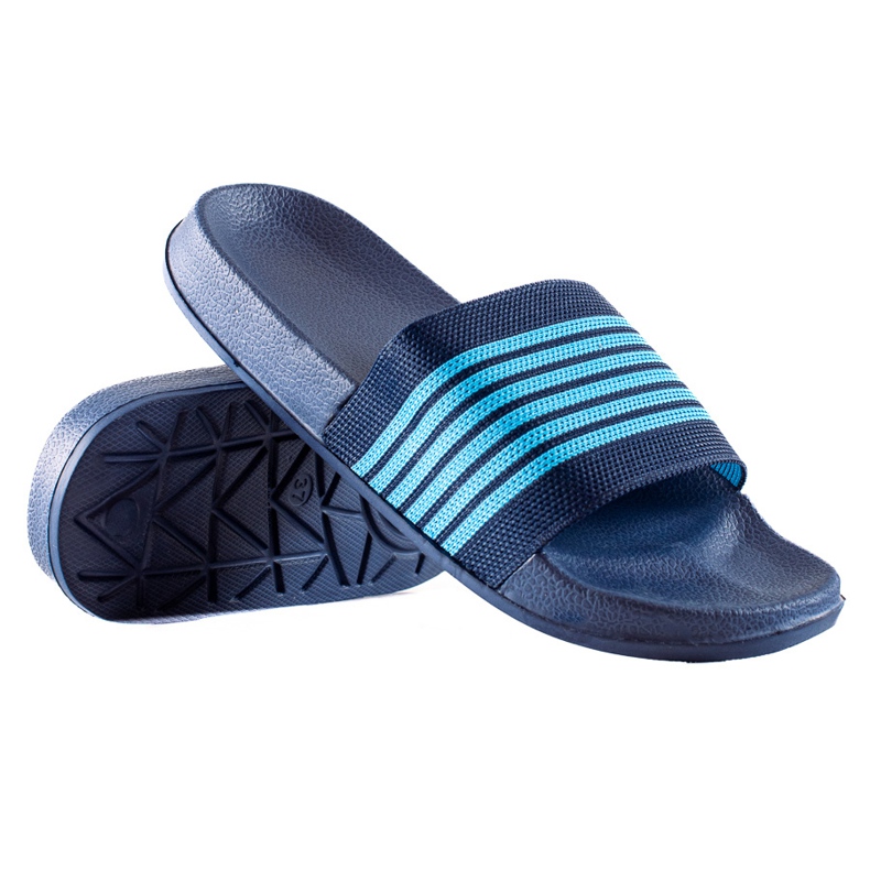 SUPER COOL Raidalliset tossut sininen