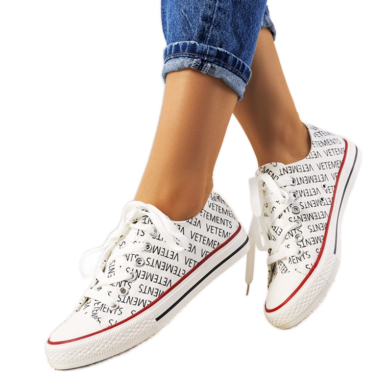 Naisten valkoiset Ellis-lenkkarit valkoinen