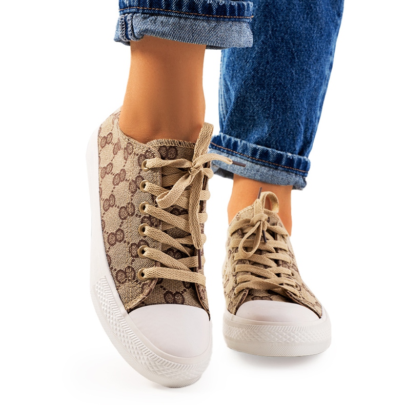 Sheila naisten beige-lenkkarit ruskea