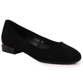 Suede ballerinat Sergio Leone W SK361A musta