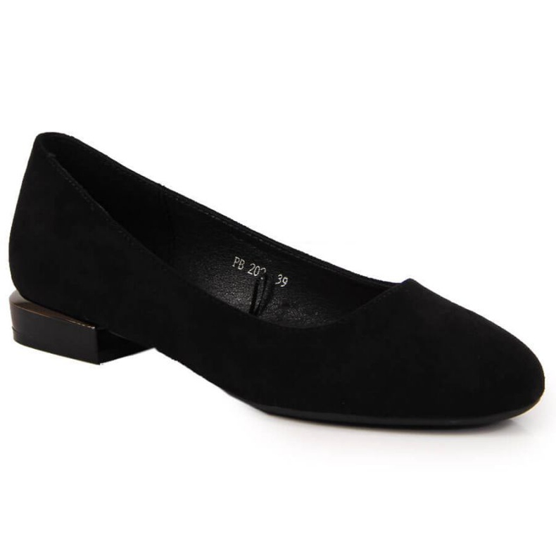 Suede ballerinat Sergio Leone W SK361A musta