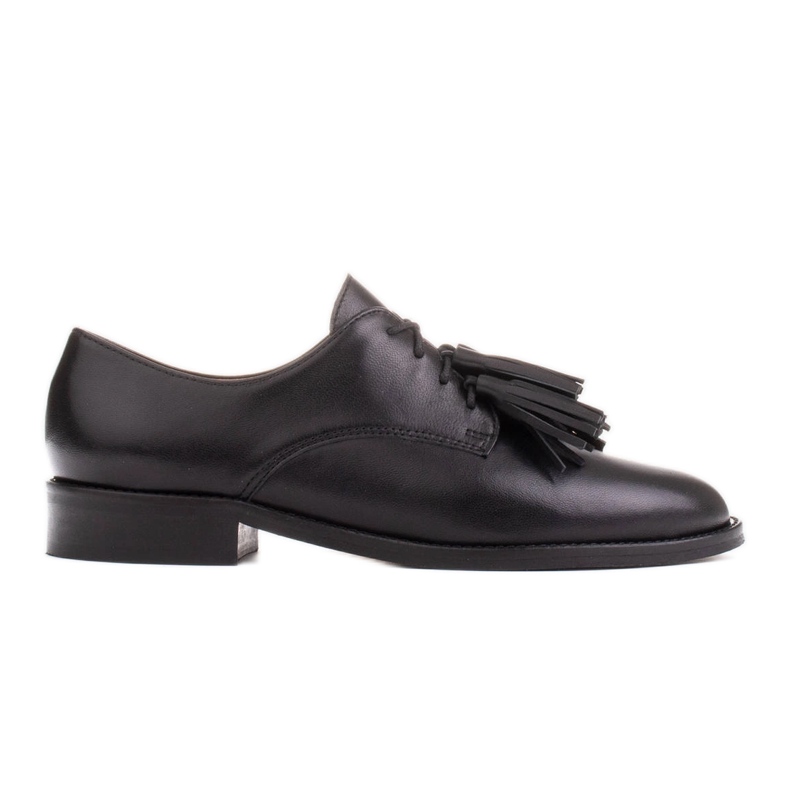 Marco Shoes Nauhalliset kengät hapsuilla musta