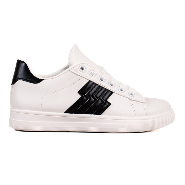 TRENDI Tennarit mustalla lisäosalla valkoinen