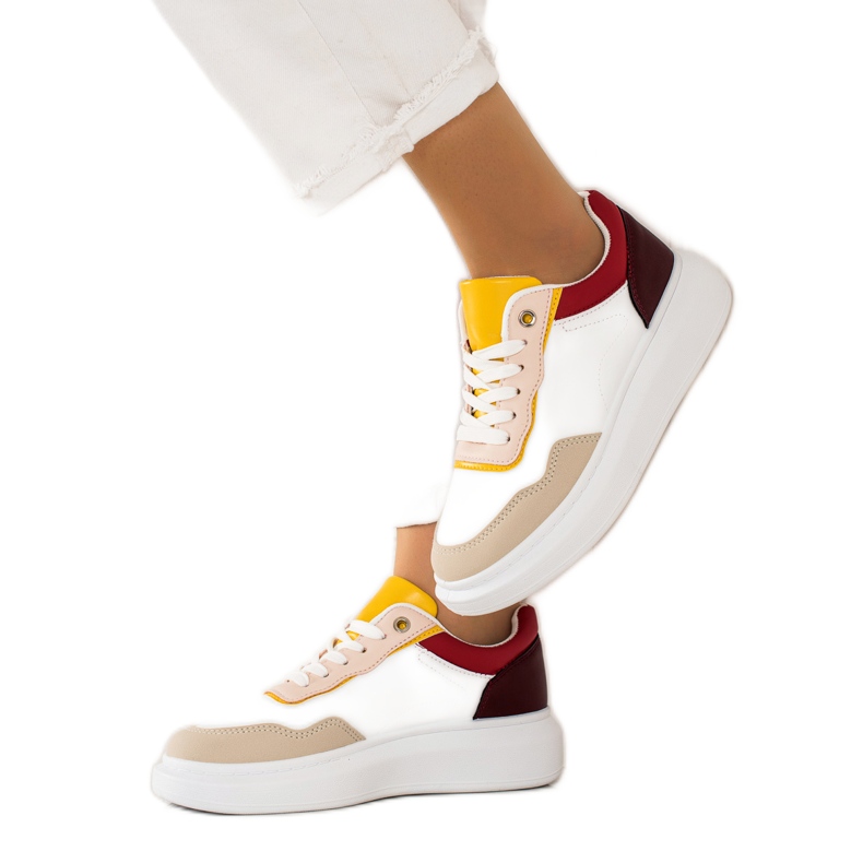 BUONAROTTI Muodikkaat urheilukengät tennarit valkoinen monivärinen