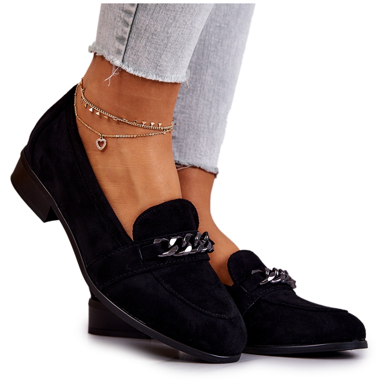 Vinceza Yasmin musta mokkanahka Loafers