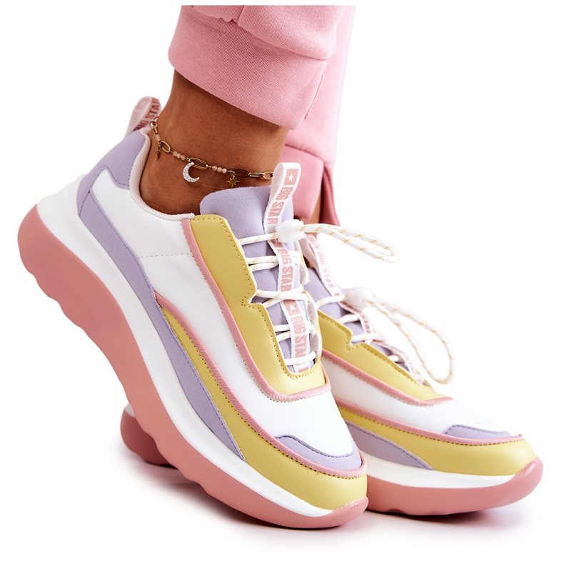 Urheilukengät Tennarit Big Star JJ274A511 Monivärinen valkoinen