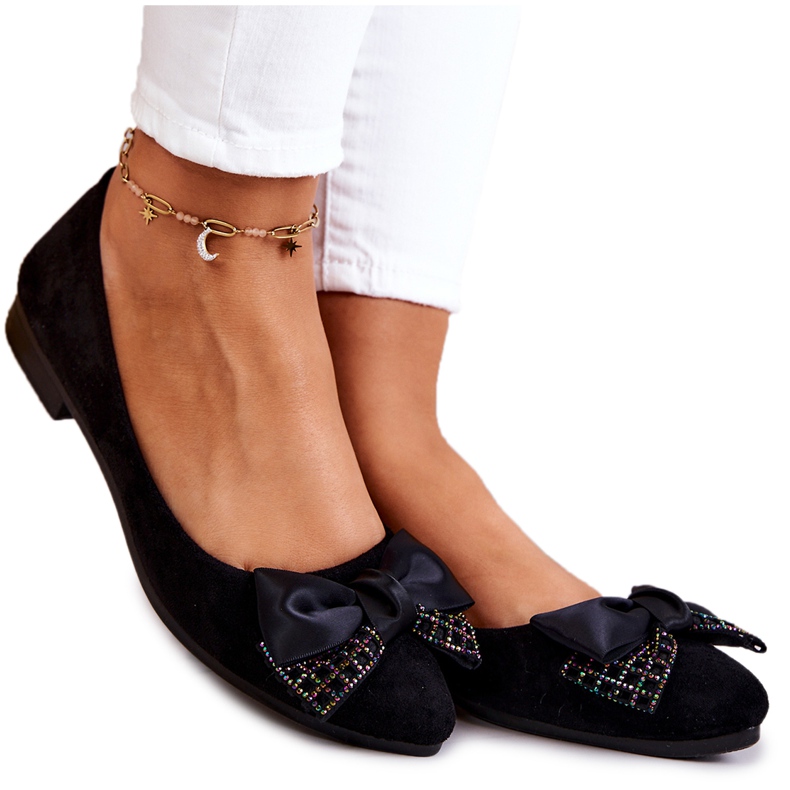 PE1 Klassinen musta Grayson Bow Ballerina