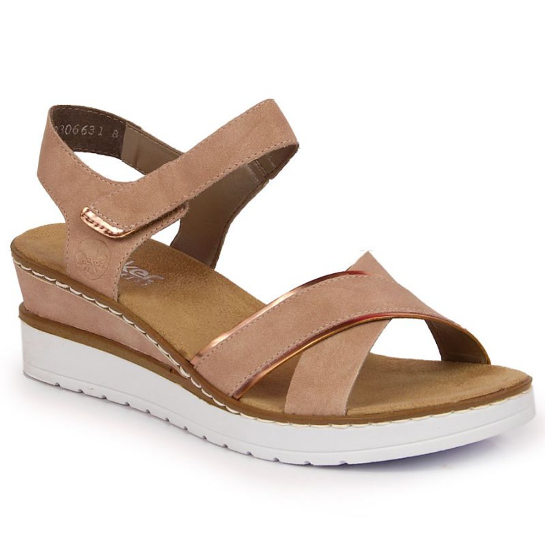 Wedge Sandals Rieker W V38G9-31 puuteri pinkki vaaleanpunainen