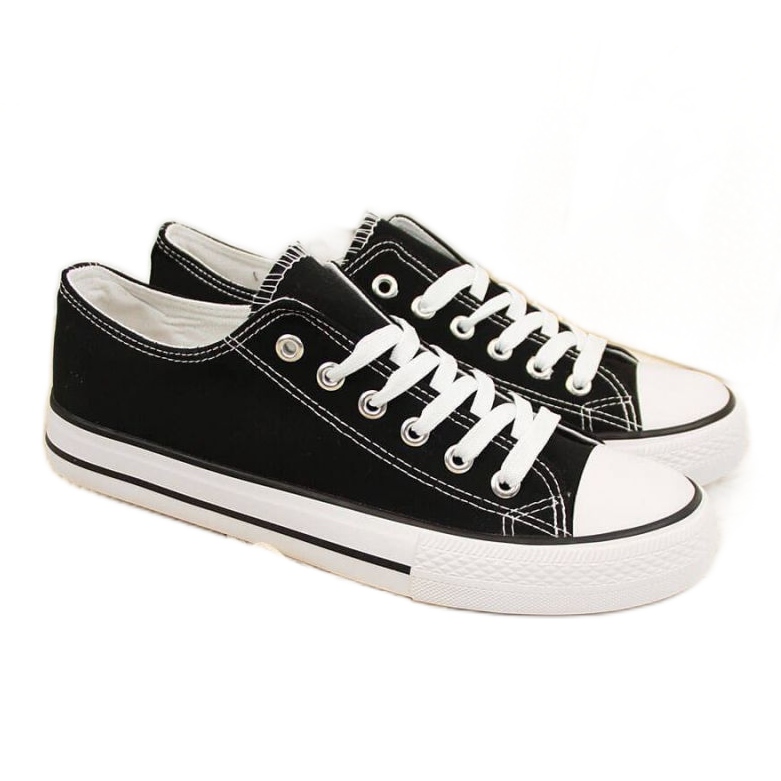 Tekstiiliset matalat tennarit Atletico W ATC266A mustat