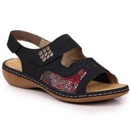 Velcro sandaalit Rieker W 65989-14 laivastonsininen tummansininen