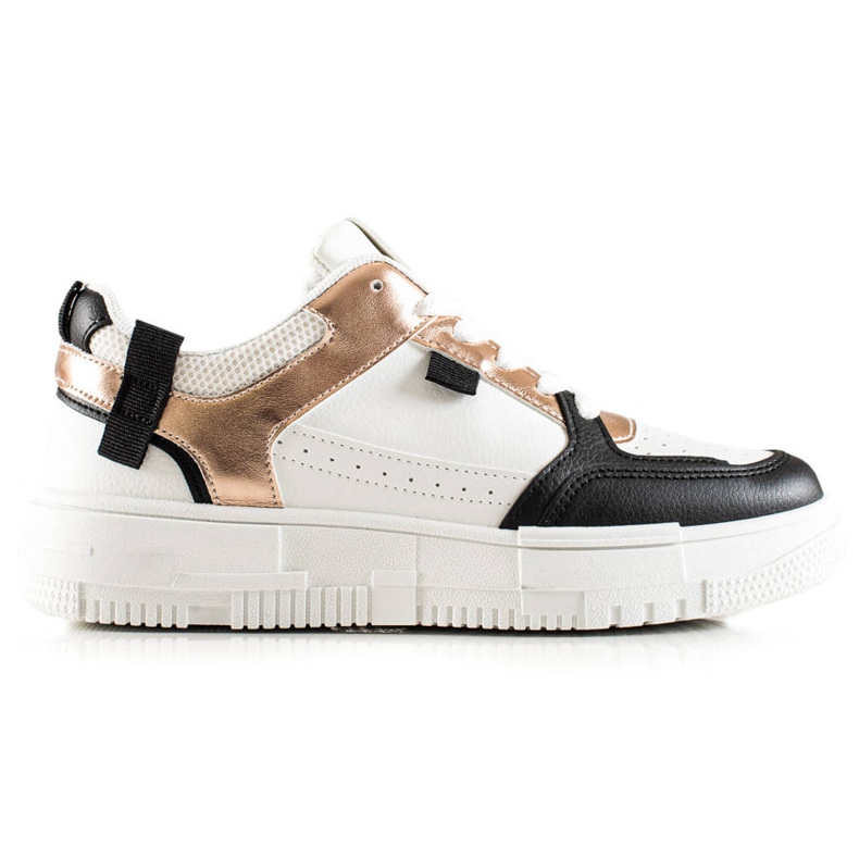 TRENDI Tyylikkäät lenkkarit valkoinen musta kultainen