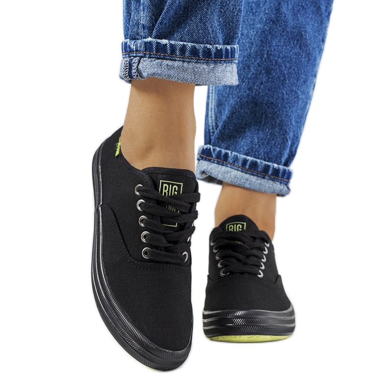 Naisten mustat tennarit Big Star JJ274261